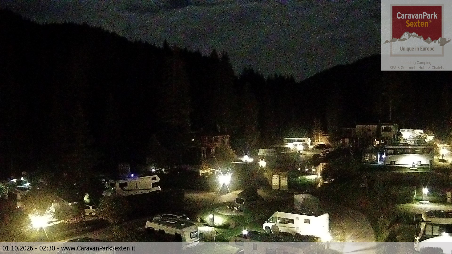 Archiv Foto Webcam Caravanpark in Sexten - Moos