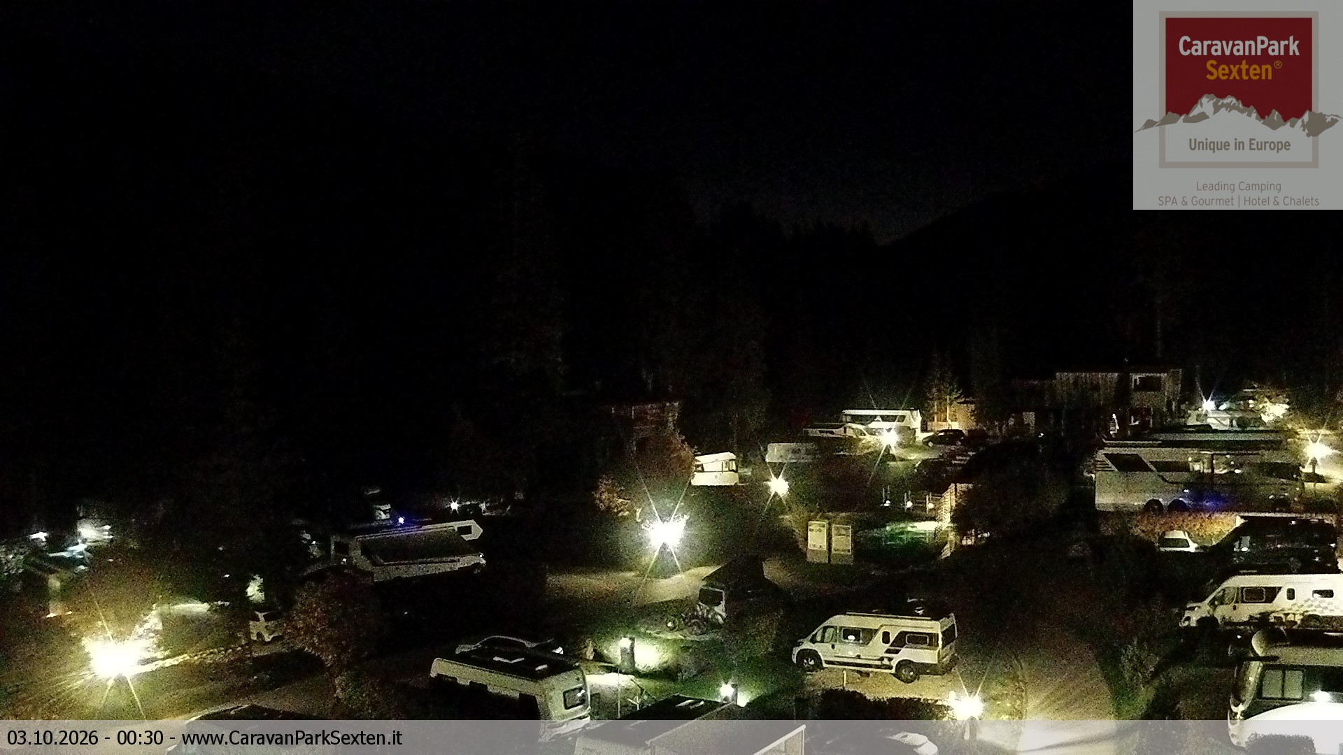 Archiv Foto Webcam Caravanpark in Sexten - Moos