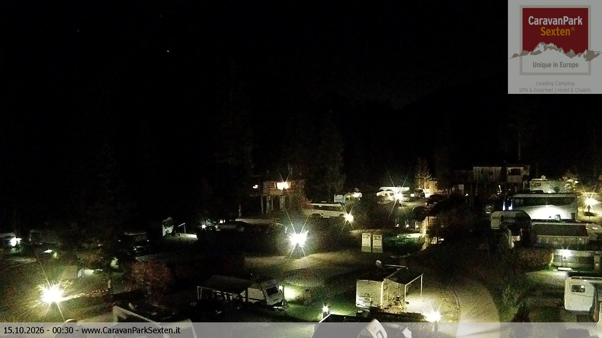 Archiv Foto Webcam Caravanpark in Sexten - Moos