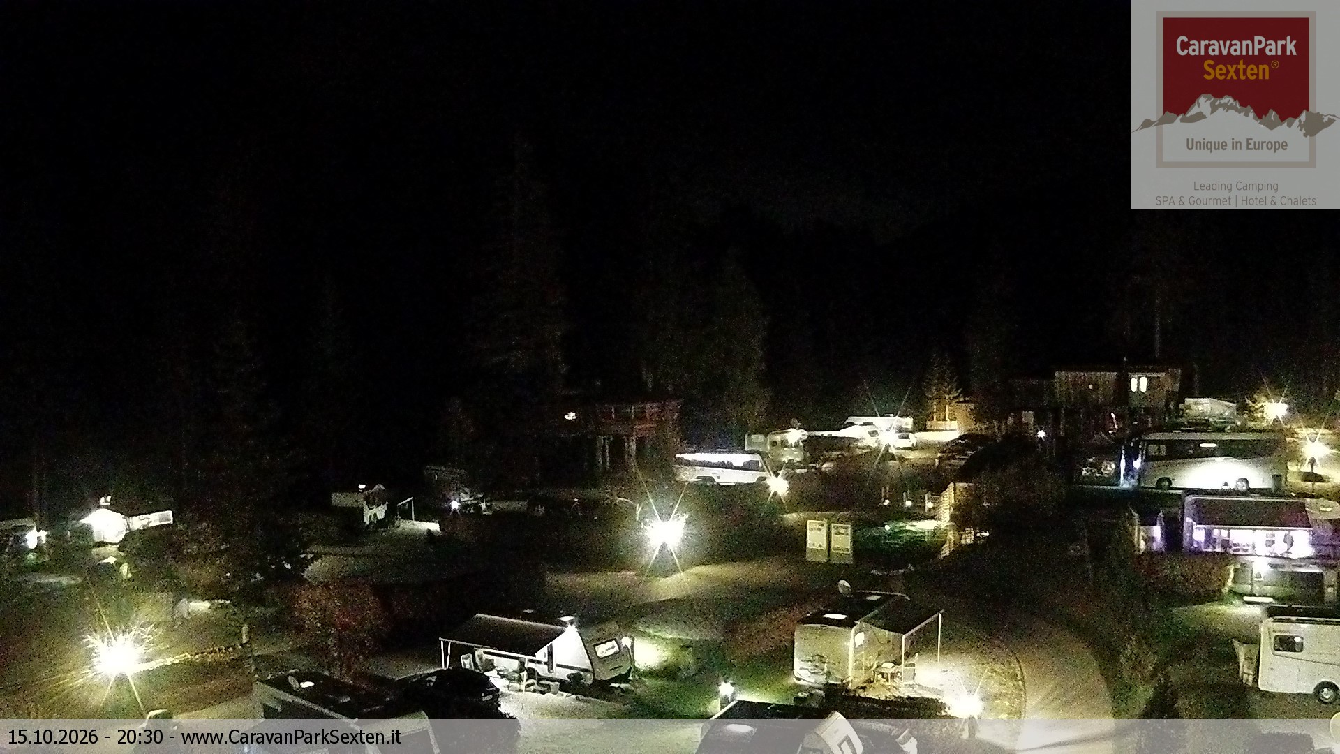 Archiv Foto Webcam Caravanpark in Sexten - Moos