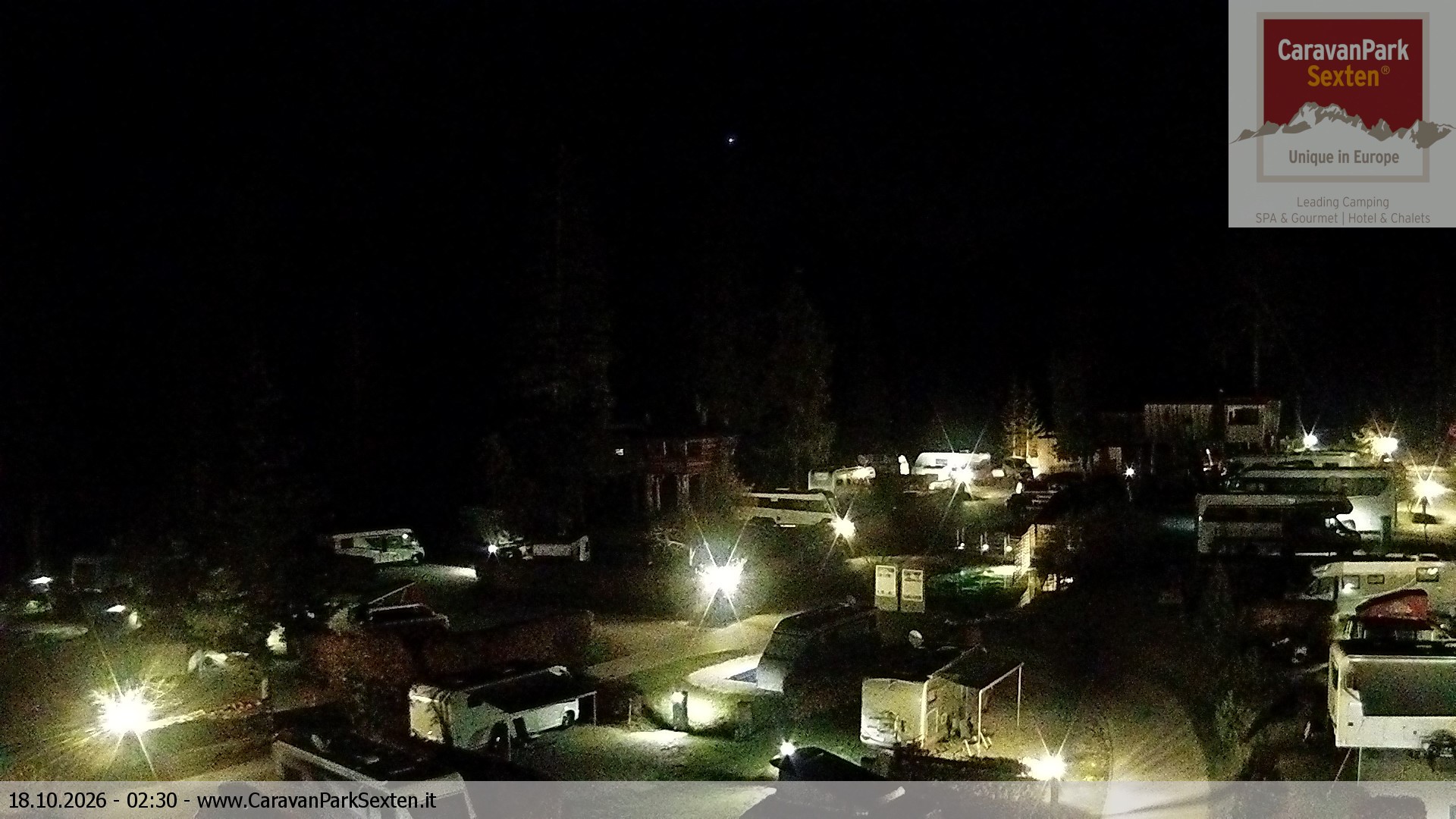 Archiv Foto Webcam Caravanpark in Sexten - Moos