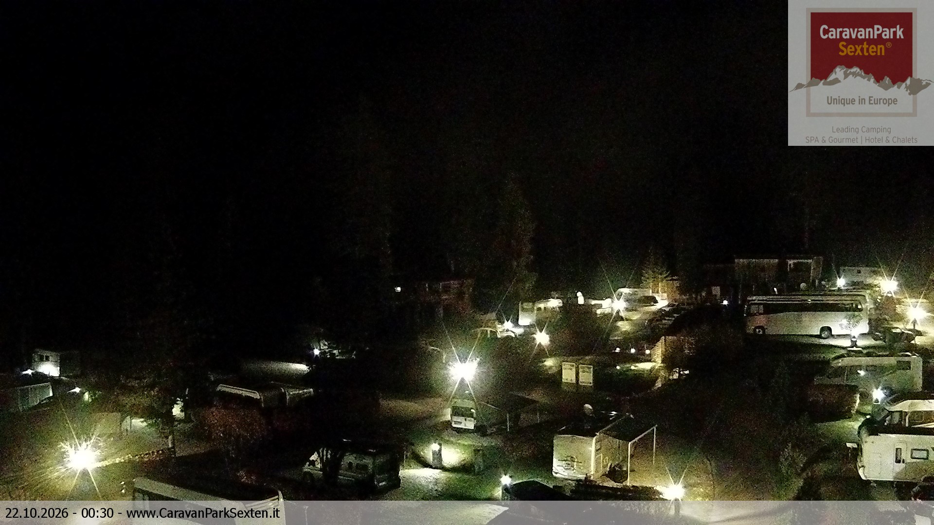 Archiv Foto Webcam Caravanpark in Sexten - Moos