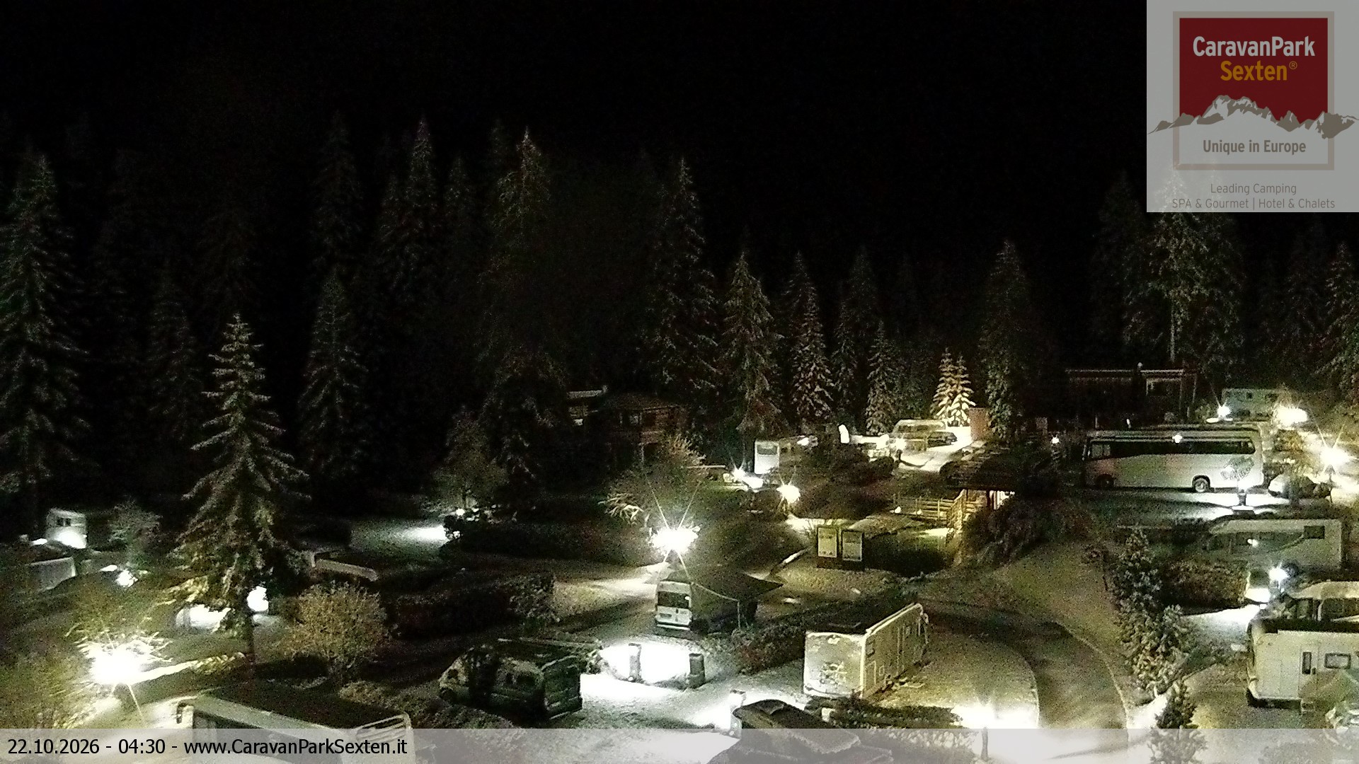 Archiv Foto Webcam Caravanpark in Sexten - Moos