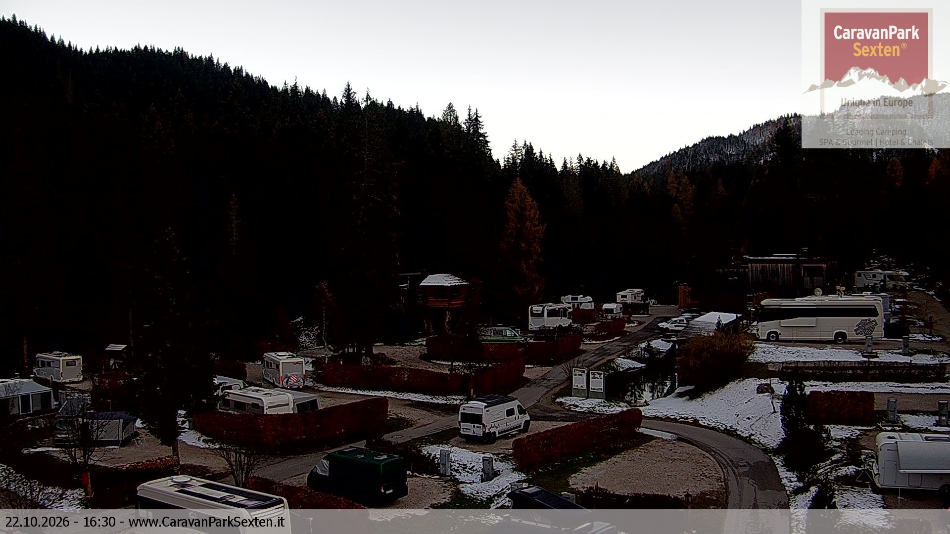 Archiv Foto Webcam Caravanpark in Sexten - Moos