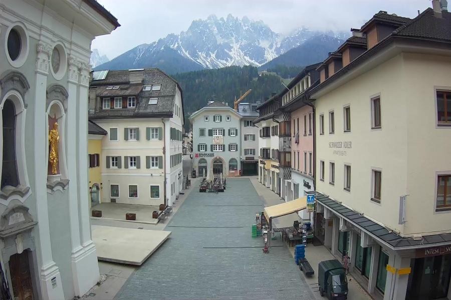 Archived image Webcam Village centre Innichen