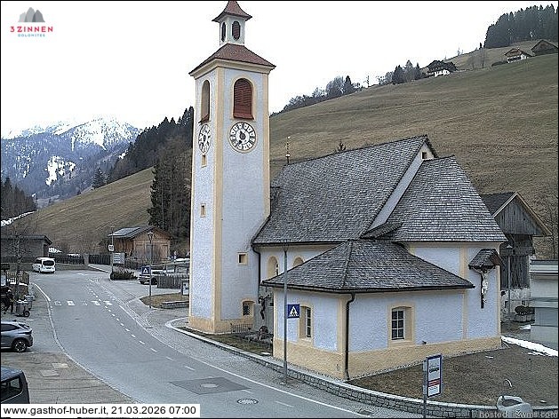 Archived image Webcam Prags (South Tyrol)