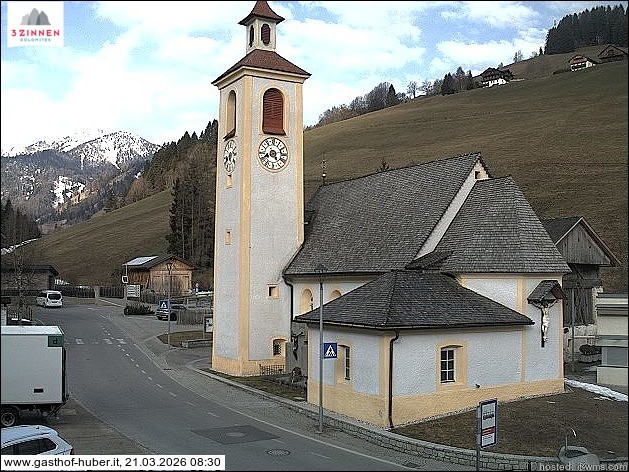 Archived image Webcam Prags (South Tyrol)
