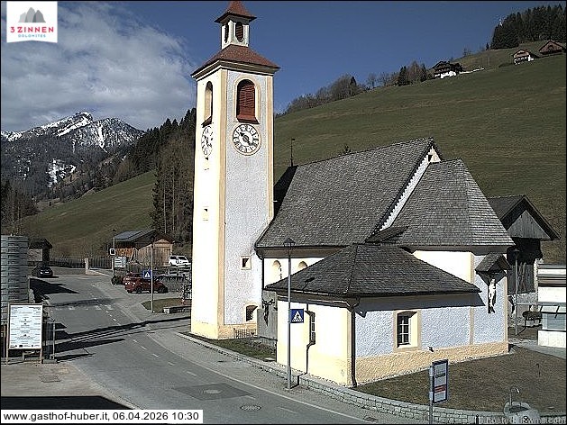 Archived image Webcam Prags (South Tyrol)