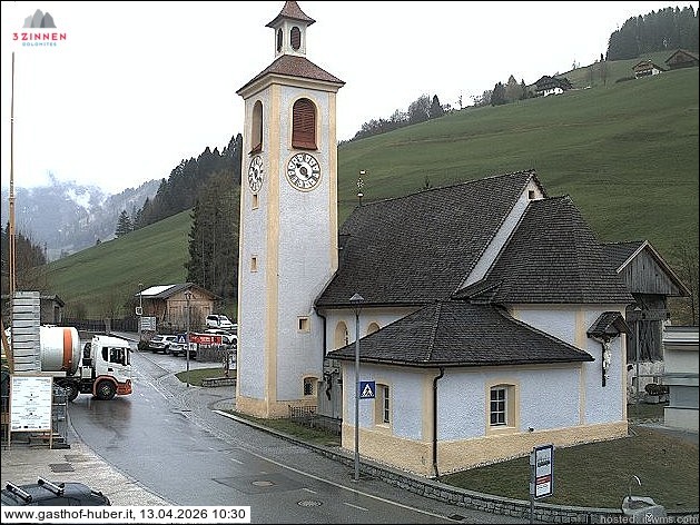 Archived image Webcam Prags (South Tyrol)