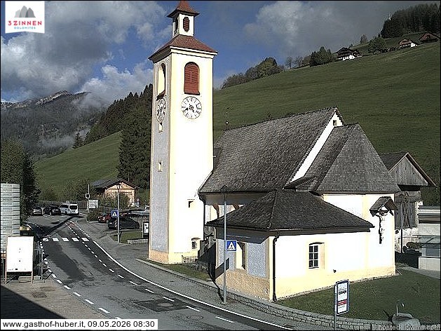 Archived image Webcam Prags (South Tyrol)