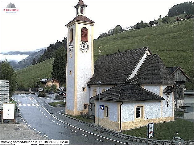 Archived image Webcam Prags (South Tyrol)