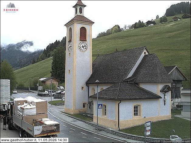 Archived image Webcam Prags (South Tyrol)