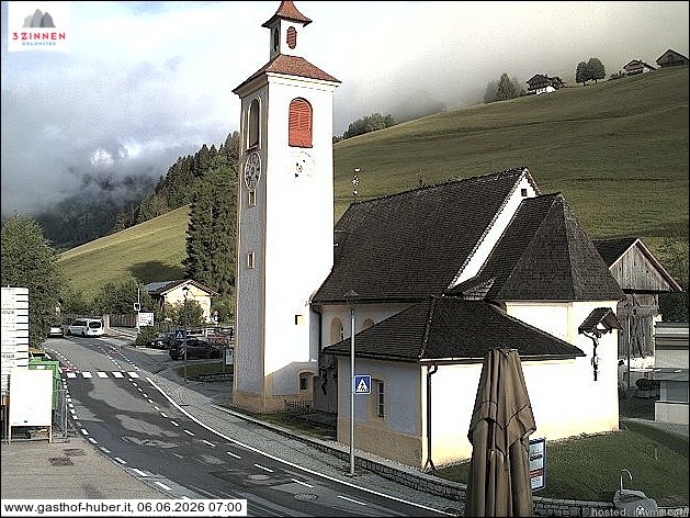 Archived image Webcam Prags (South Tyrol)