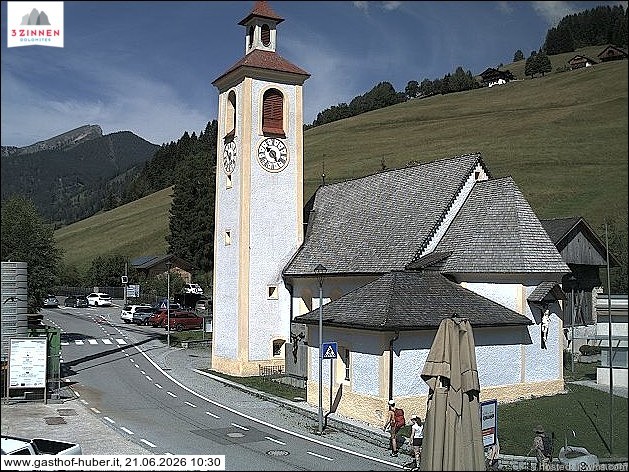 Archived image Webcam Prags (South Tyrol)