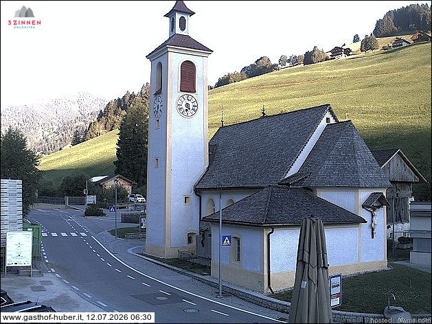Archived image Webcam Prags (South Tyrol)