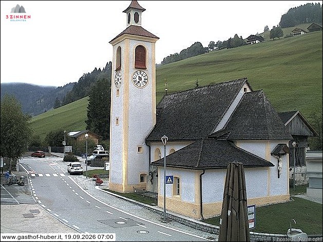 Archived image Webcam Prags (South Tyrol)
