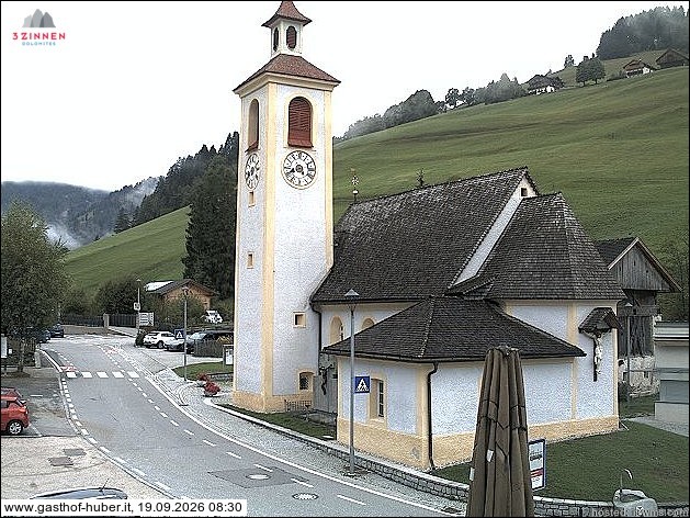 Archived image Webcam Prags (South Tyrol)