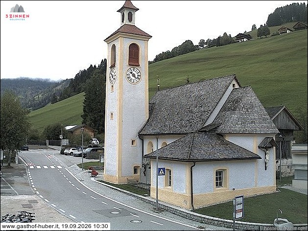 Archived image Webcam Prags (South Tyrol)