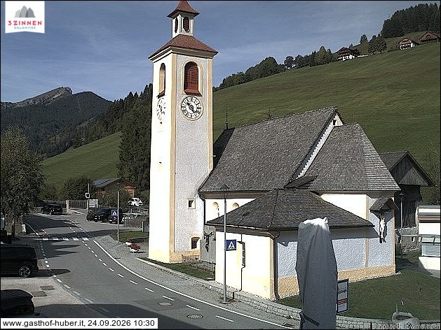 Archived image Webcam Prags (South Tyrol)