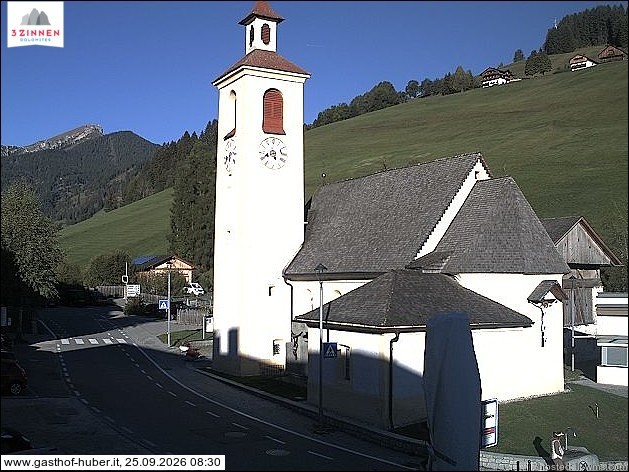 Archived image Webcam Prags (South Tyrol)