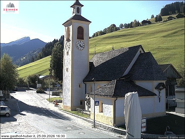 Archived image Webcam Prags (South Tyrol)