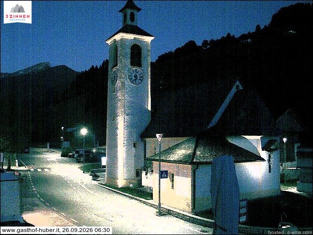 Archived image Webcam Prags (South Tyrol)