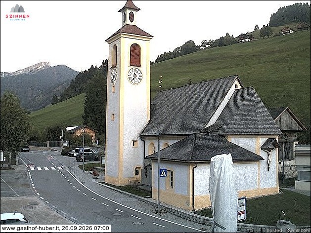 Archived image Webcam Prags (South Tyrol)