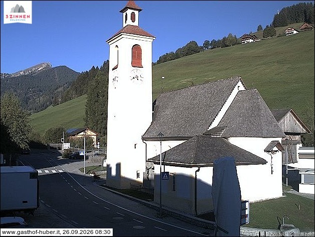 Archived image Webcam Prags (South Tyrol)