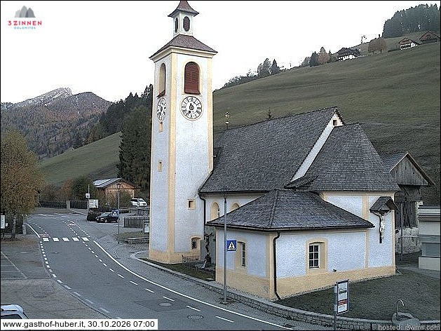 Archived image Webcam Prags (South Tyrol)