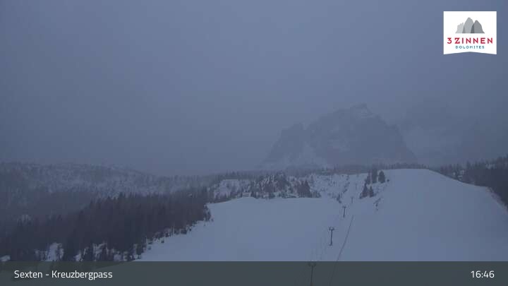 Archiv Foto Webcam Kreuzbergpass nahe Sexten