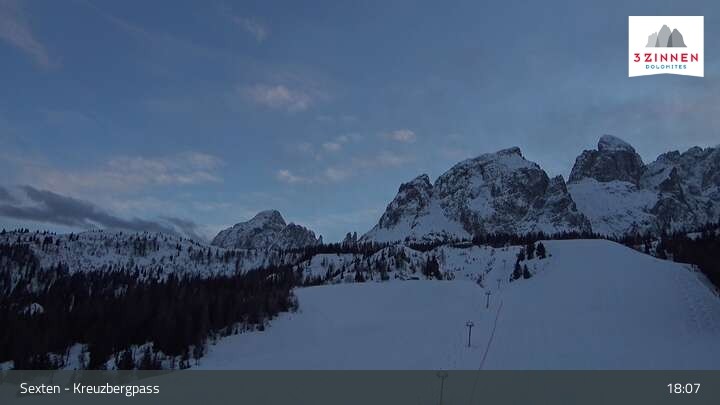 Archiv Foto Webcam Kreuzbergpass nahe Sexten