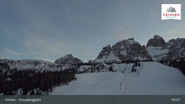 Archiv Foto Webcam Kreuzbergpass nahe Sexten