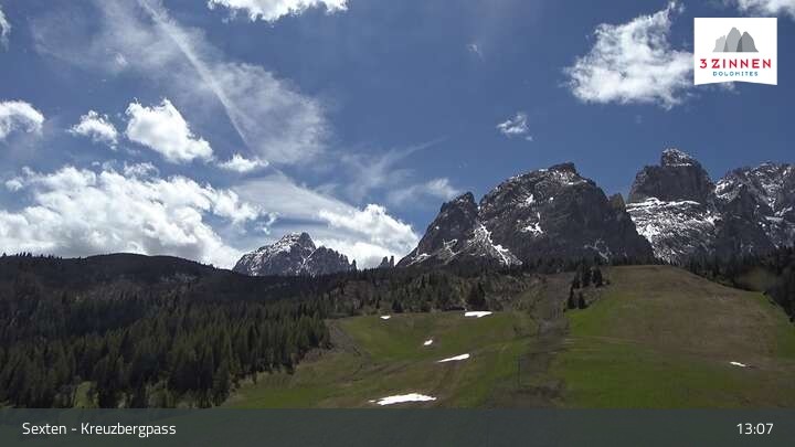 Archiv Foto Webcam Kreuzbergpass nahe Sexten