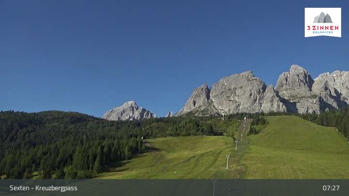 Archiv Foto Webcam Kreuzbergpass nahe Sexten
