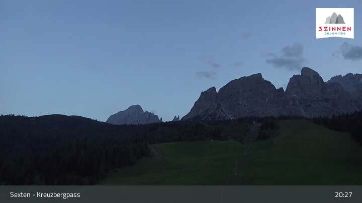 Archiv Foto Webcam Kreuzbergpass nahe Sexten