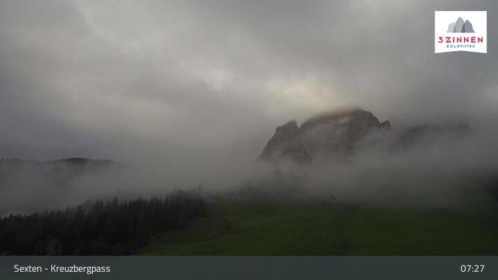 Archiv Foto Webcam Kreuzbergpass nahe Sexten