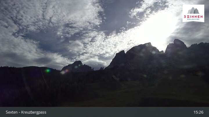 Archiv Foto Webcam Kreuzbergpass nahe Sexten