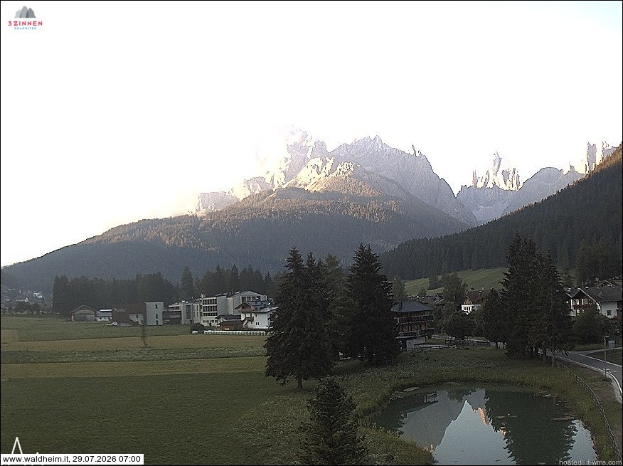 Archiv Foto Webcam Waldheim bei Sexten