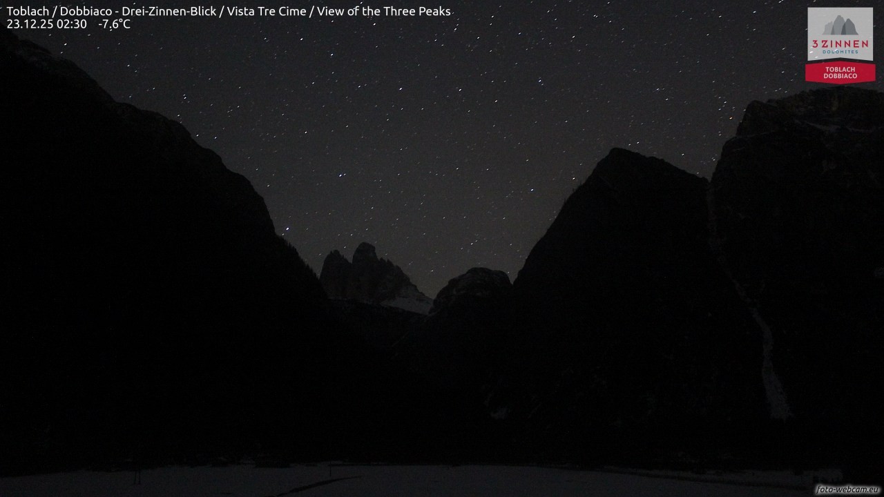 Archiv Foto Webcam Toblach (Drei Zinnen)