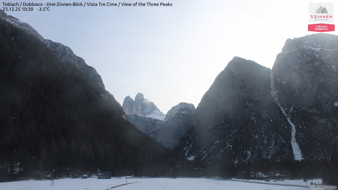 Archiv Foto Webcam Toblach (Drei Zinnen)