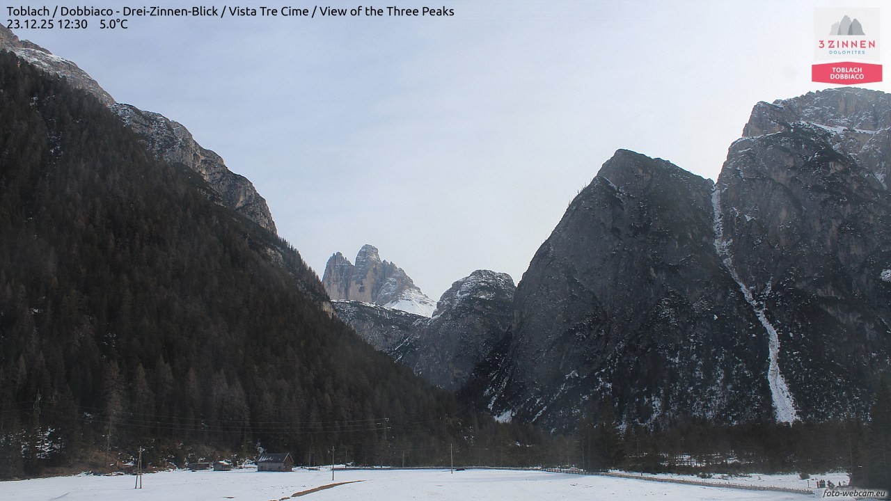 Archiv Foto Webcam Toblach (Drei Zinnen)