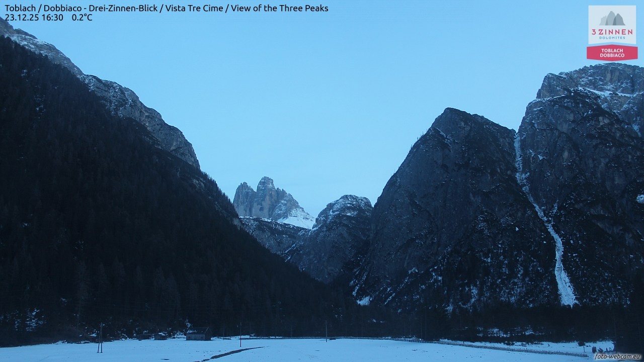 Archiv Foto Webcam Toblach (Drei Zinnen)