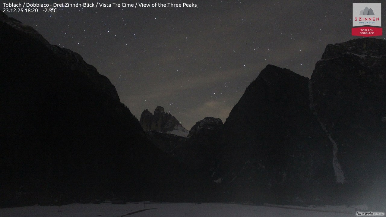 Archiv Foto Webcam Toblach (Drei Zinnen)