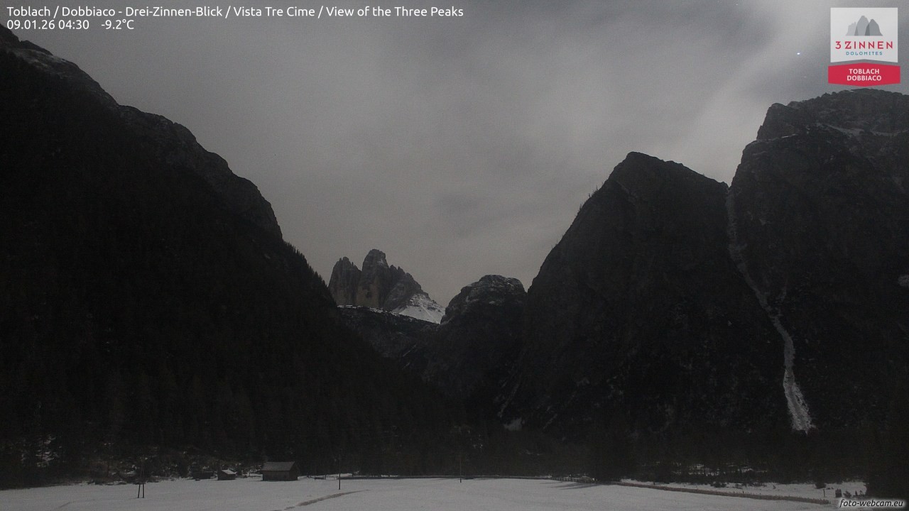 Archiv Foto Webcam Toblach (Drei Zinnen)