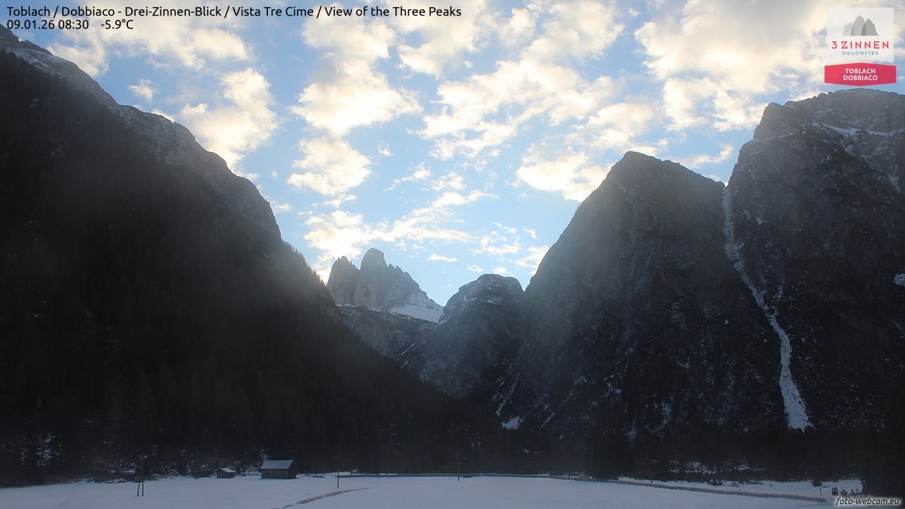Archiv Foto Webcam Toblach (Drei Zinnen)