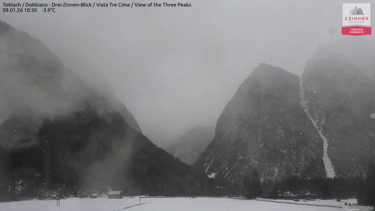 Archiv Foto Webcam Toblach (Drei Zinnen)