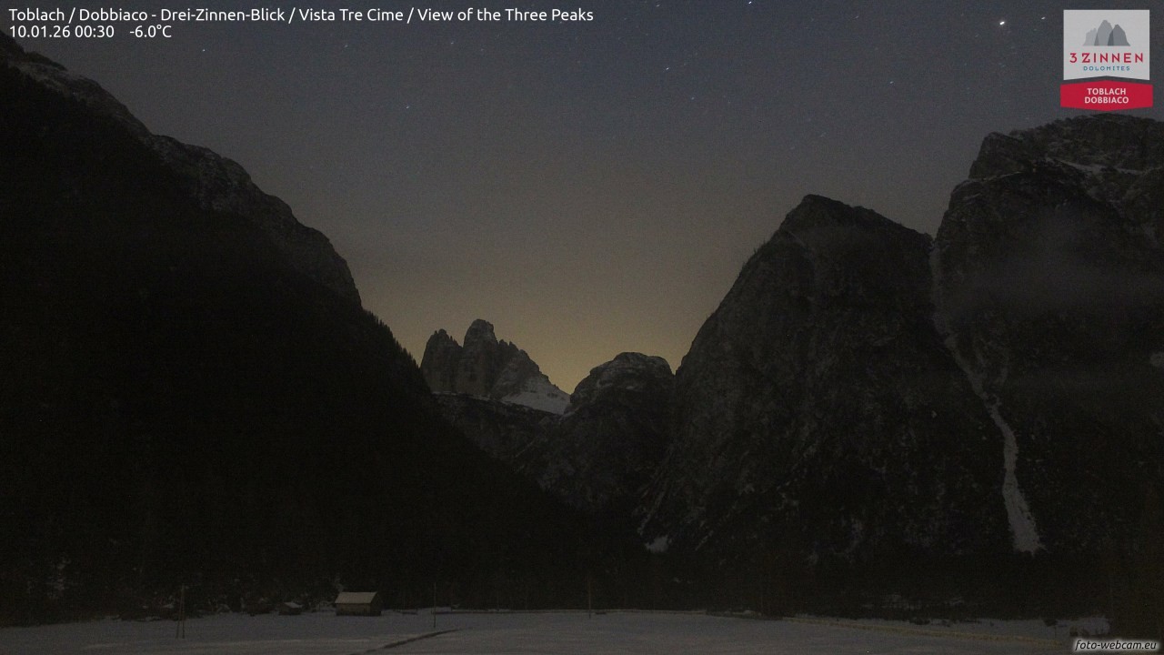 Archiv Foto Webcam Toblach (Drei Zinnen)