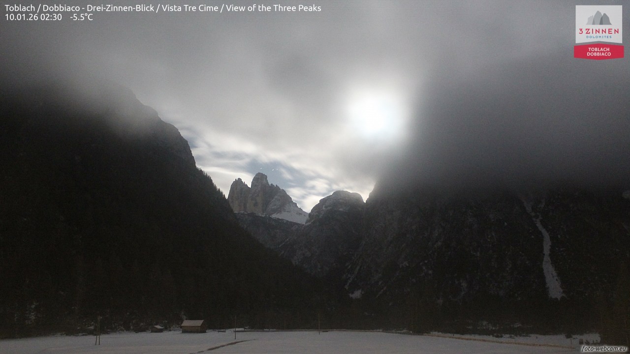 Archiv Foto Webcam Toblach (Drei Zinnen)