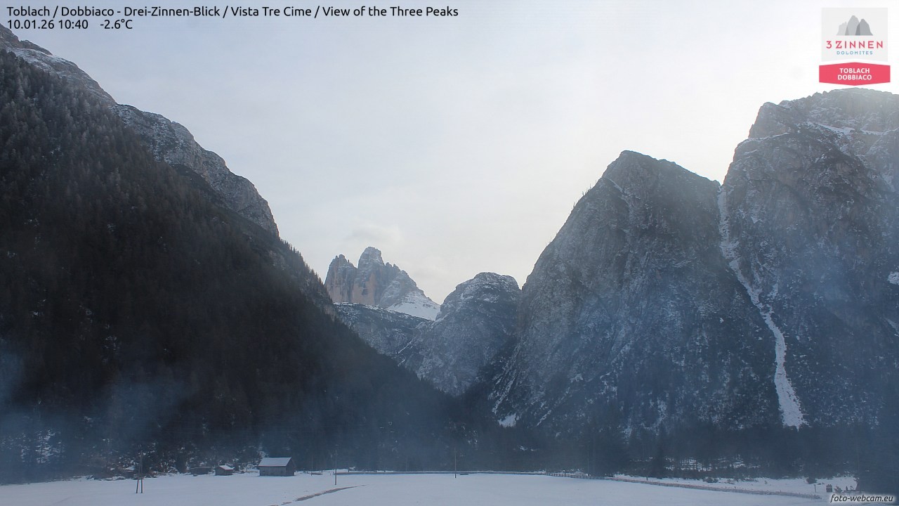 Archiv Foto Webcam Toblach (Drei Zinnen)