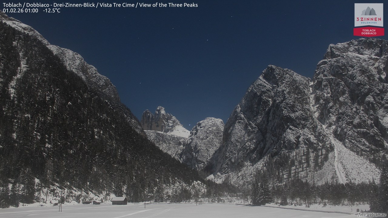 Archiv Foto Webcam Toblach (Drei Zinnen)